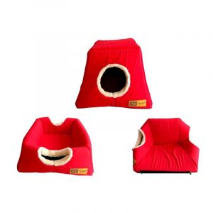 Cama de Gato 3 en 1 Claws&Paws - Rojo