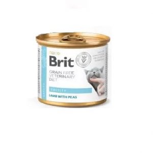 Brit GF Vet Diets Cat Obesity Lata